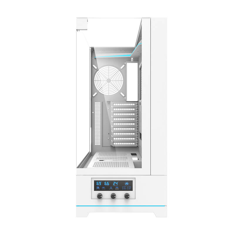 Darkflash DY450L computerhylster uden vifter (hvid)