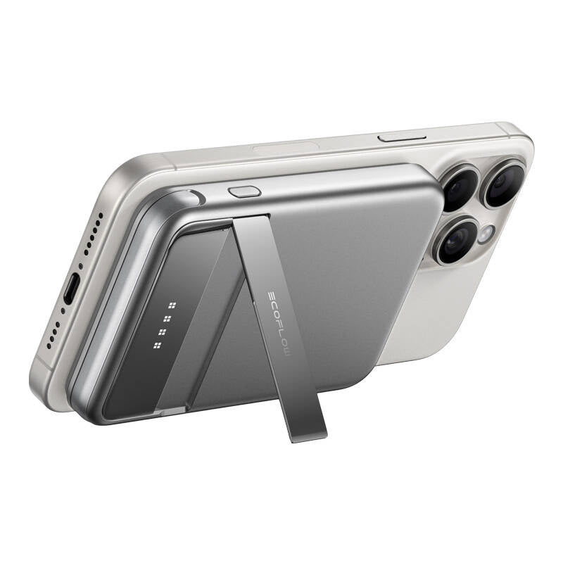 EcoFlow RAPID magnetisk powerbank, 5000 mAh, (sølv).