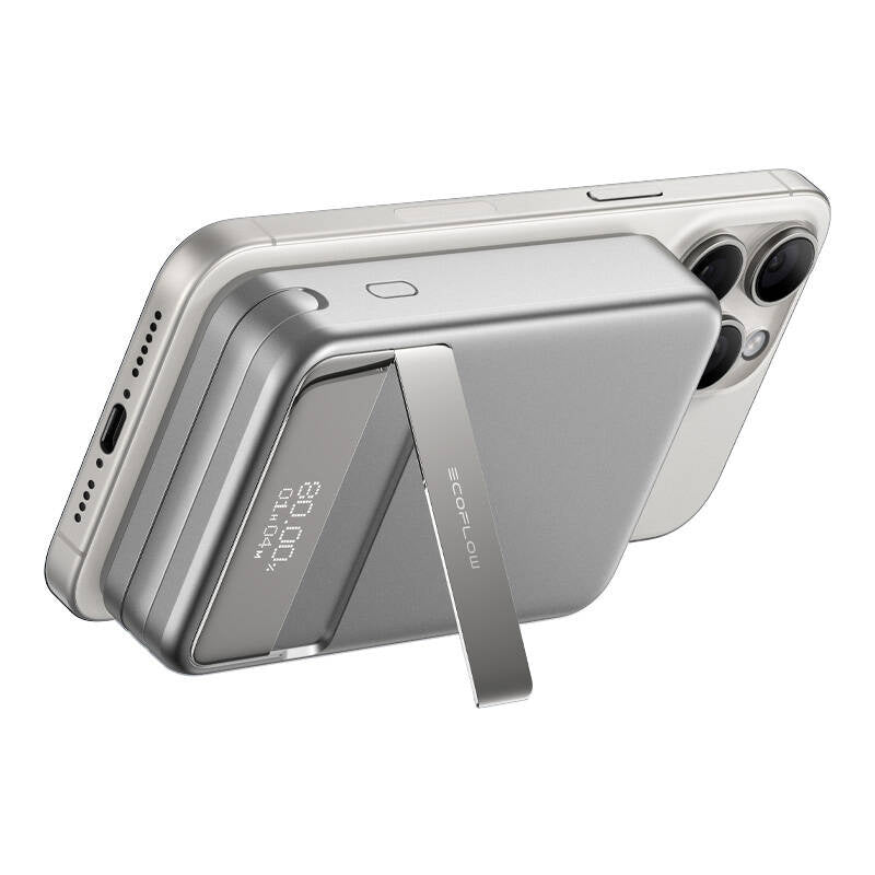 EcoFlow RAPID magnetisk powerbank, 10000 mAh, (sølv).