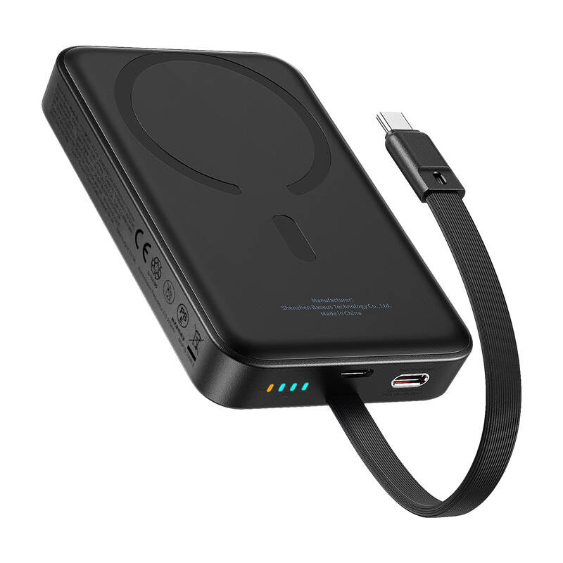 Baseus Mini 10000mAh 30W Magnetisk Powerbank (sort) Bayern Edition