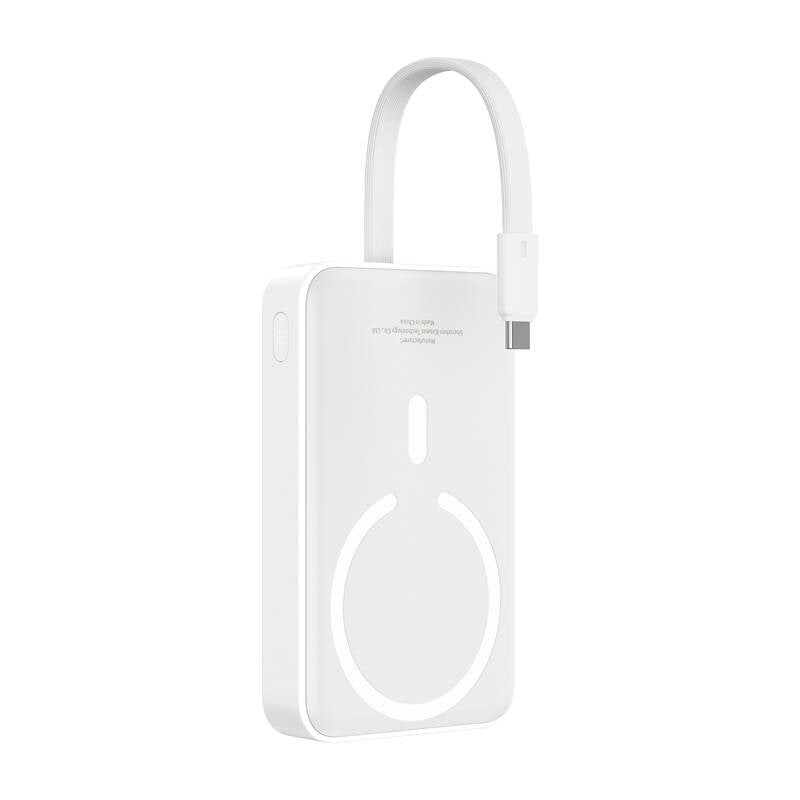 Baseus Mini 10000mAh 30W Magnetisk Powerbank (hvid) Bayern Edition