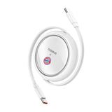 Baseus USB-C til USB-C 100W opladningskabel (hvid) Bayern Edition