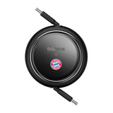 Baseus USB-C til USB-C 100W opladningskabel (sort) Bayern Edition