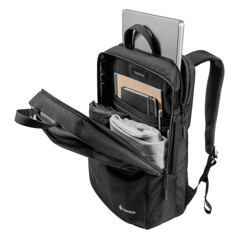 Tomtoc Explorer-T71 rejse laptop rygsæk, 15,6 "/24l (sort)