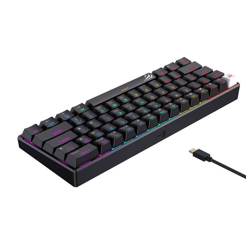 Havit KB903L kablet mekanisk / gaming RGB-tastatur (sort) (QWERTY)