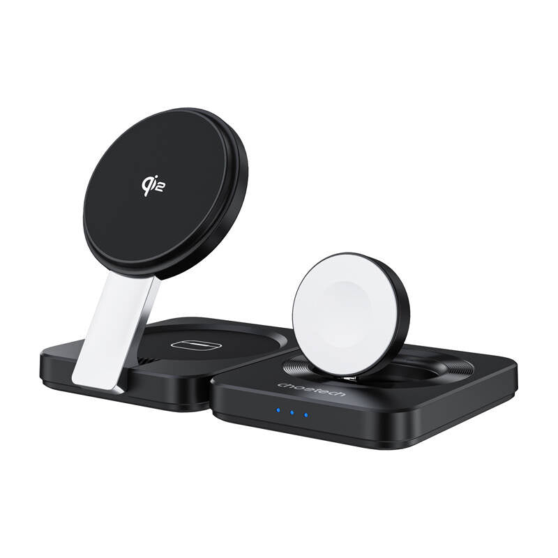 Foldbar 3-i-1-magnetisk oplader Choetech Qi2