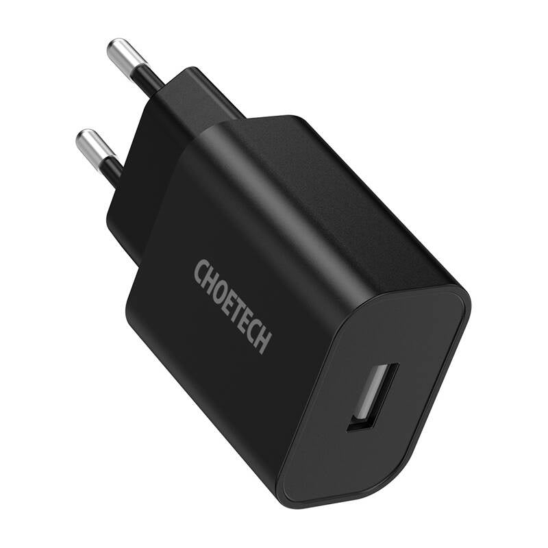 Choetech Q5002 12W USB-A strømoplader (sort)
