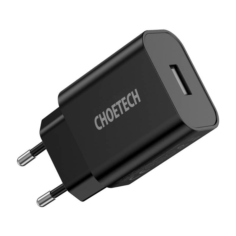 Choetech Q5002 12W USB-A strømoplader (sort)
