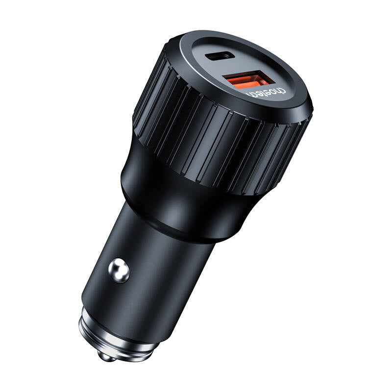 Choetech 63W Dual USB-C 45w + USB-A 18w hurtigbiloplader (sort)