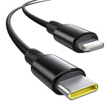 60W Baseus USB-C biloplader + Lightning kabel (Sort)