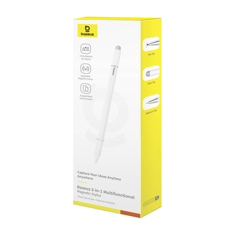 Baseus Smooth Writing III magnetstylus 3in1 (hvid)