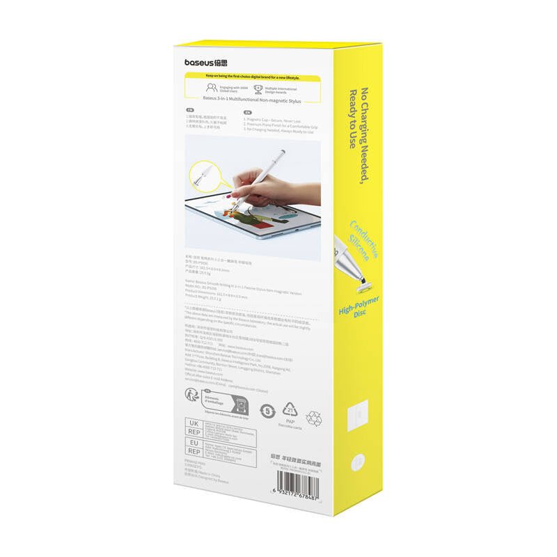 Baseus Smooth Writing III stylus Ikke-magnetisk version (hvid)
