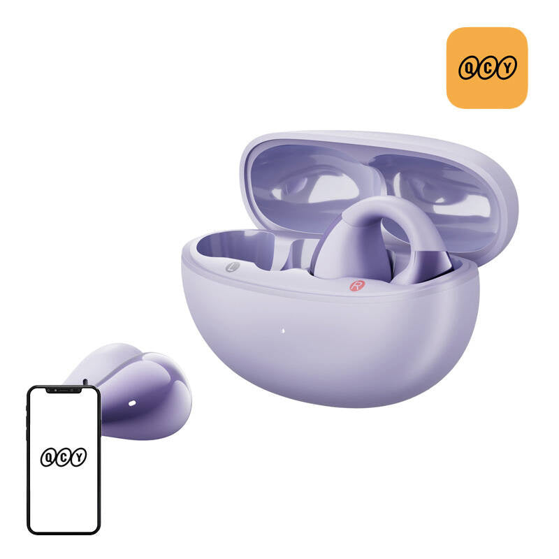 QCY Crossky Clip C30 hovedtelefoner (lila)