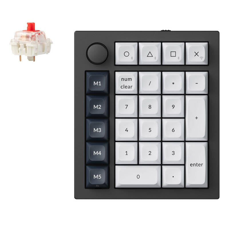 Keychron Q0 Max RGB trådløst numerisk tastatur, rød switch (sort) [Q0M-M1].