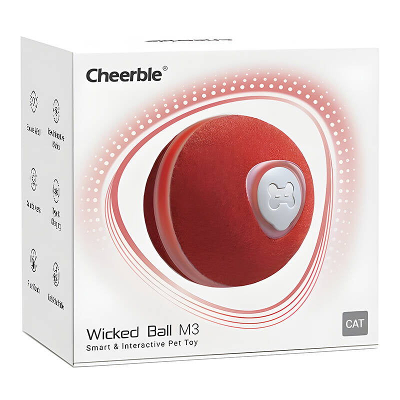 Cheerble Wicked Ball / Pet Toy M3 (rød).