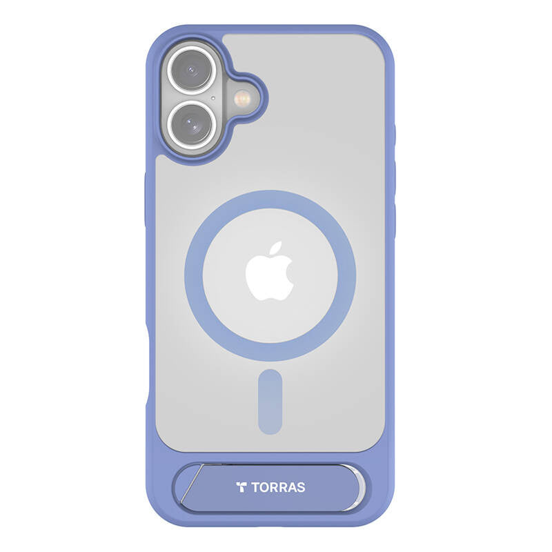 Torras Pstand Series Case til iPhone 16 (blå)