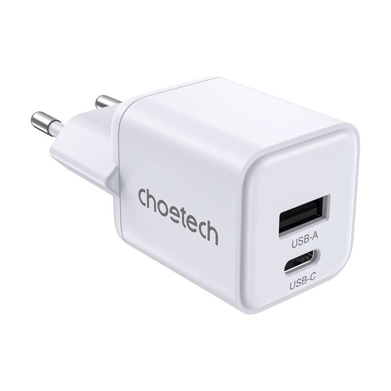 Wall Charger Choetech PD30W Dual ports 1C1A (hvid)