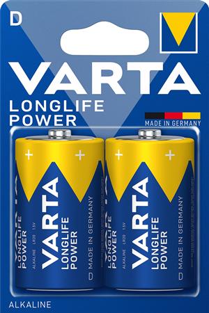 LR20 1,5V ALKALINE D BATTERI, VARTA 2 STK I BLISTER, HIGH ENERGY