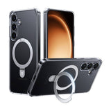 Torras Ostand Series telefonfoder til Samsung S25 (gennemsigtig)