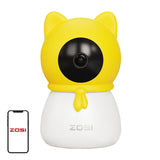 ZOSI 4MP HD 355° Elektronisk kamera/barnepige