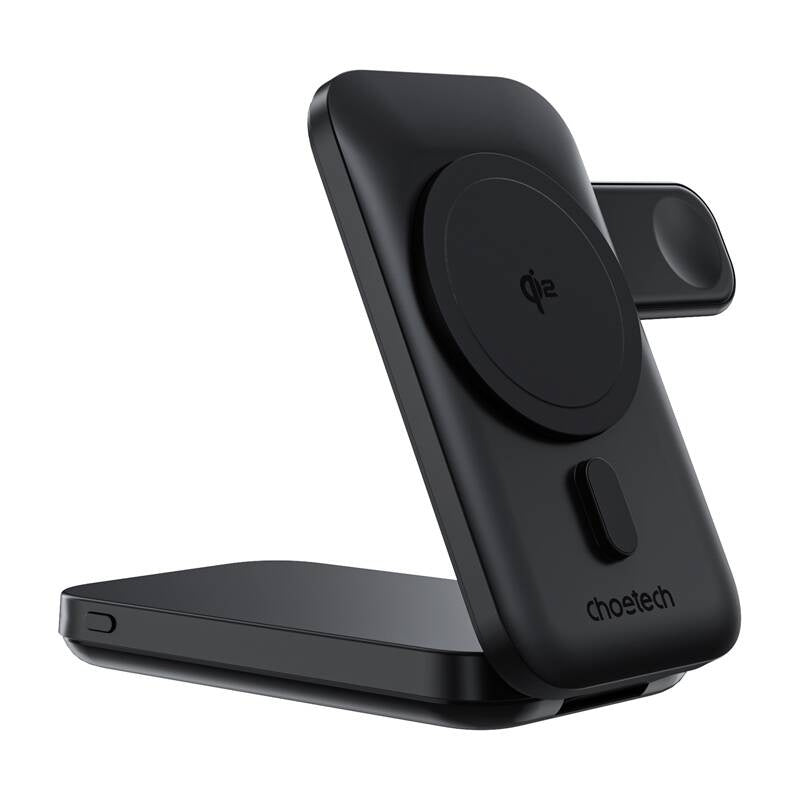 3in1 Mag Charger Holder Choetech B750 10000mAh Qi2 (Sort)