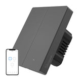 Smart Matter over WiFi væg switch SONOFF M5-2C-80 (2-kanal, for ramme, grafit)
