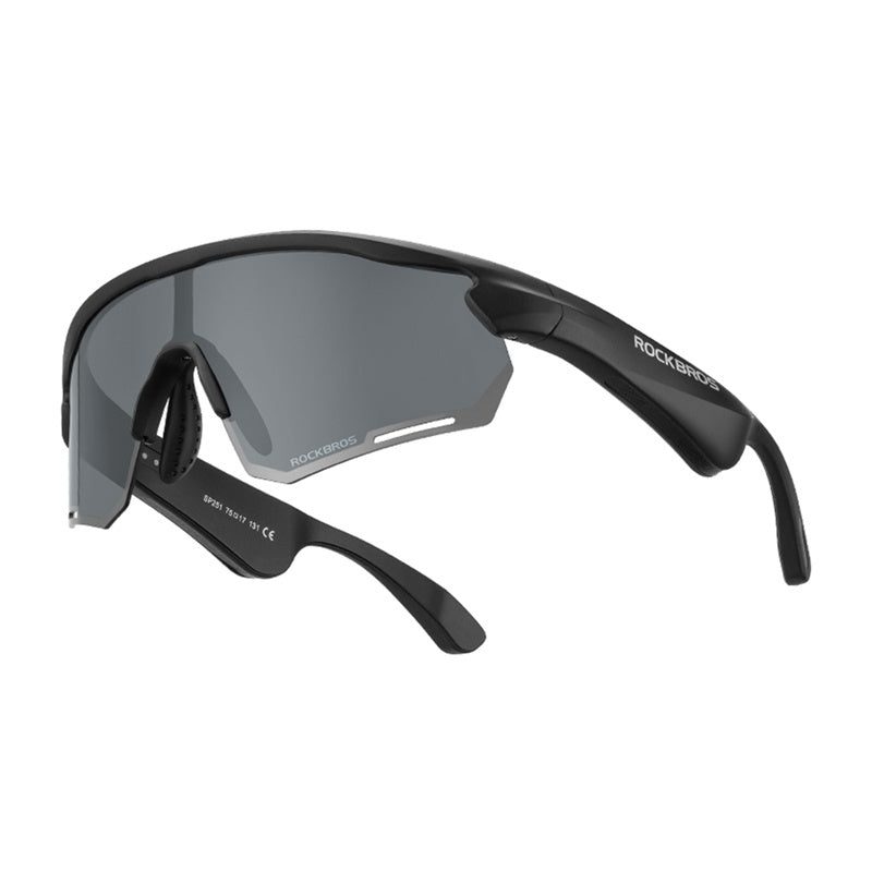 Rockbros SP251 Polariserede Bluetooth-solbriller (Mørke)