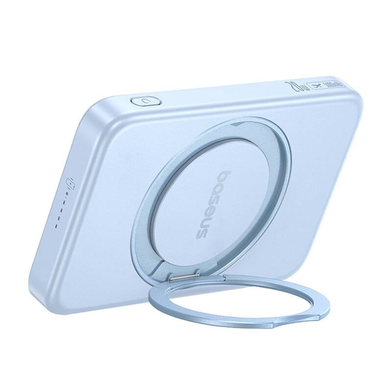 Baseus powerbank med stand PicoGo Qi2 5000mAh 20W (blå)