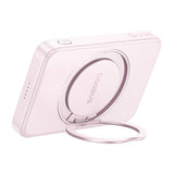 Baseus powerbank med stand PicoGo Qi2 5000mAh 20W (rosa)