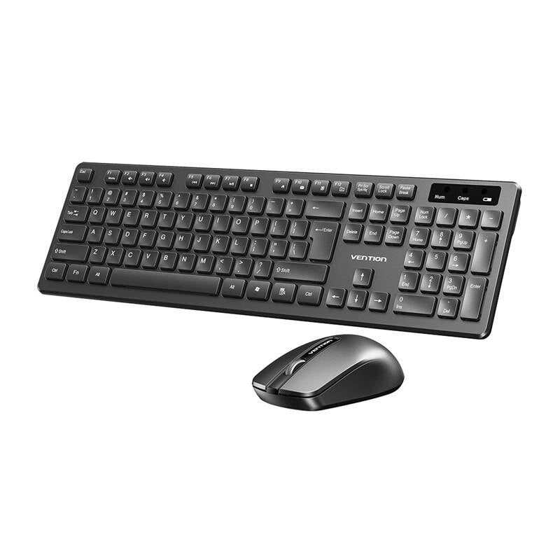 VENTION KTDB0-EN Trådløst tastatur- og musesæt (sort)