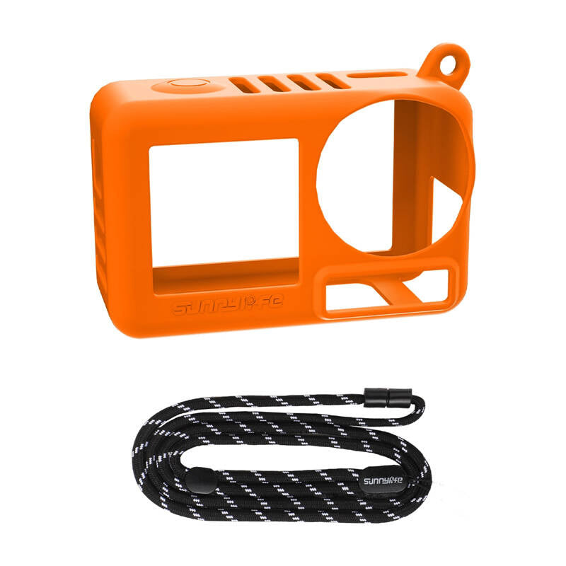 Sunnylife OA5-BHT885-C silikonefoder med rem til OSMO ACTION 5 PRO (orange)