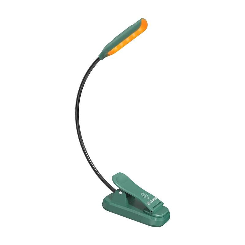 Trådløs lampe Glocusent mini GLCSNTBL102G clip-on boglys, USB-C Grøn