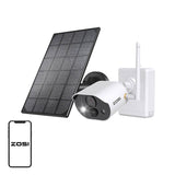 Udendørs IP-kamera med solpanel ZOSI C306Pro WiFi 3MP IP66