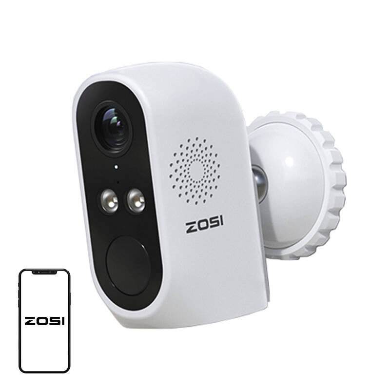 Udendørs IP-kamera med solpanel ZOSI C1Pro WiFi 3MP IP66