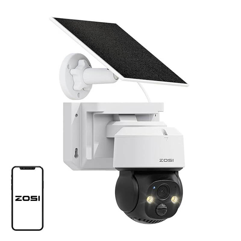 Udendørs IP-kamera med solpanel ZOSI C2914 WiFi 4MP IP66