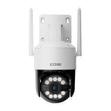 ZOSI C296 WiFi 8MP dual Pan Tilt IP66 udendørs kamera + 32GB microSD-kort