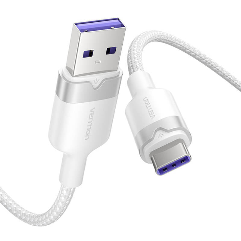 USB 2.0 A til USB-C 6A Vention CTOWF 1M kabel (hvid)