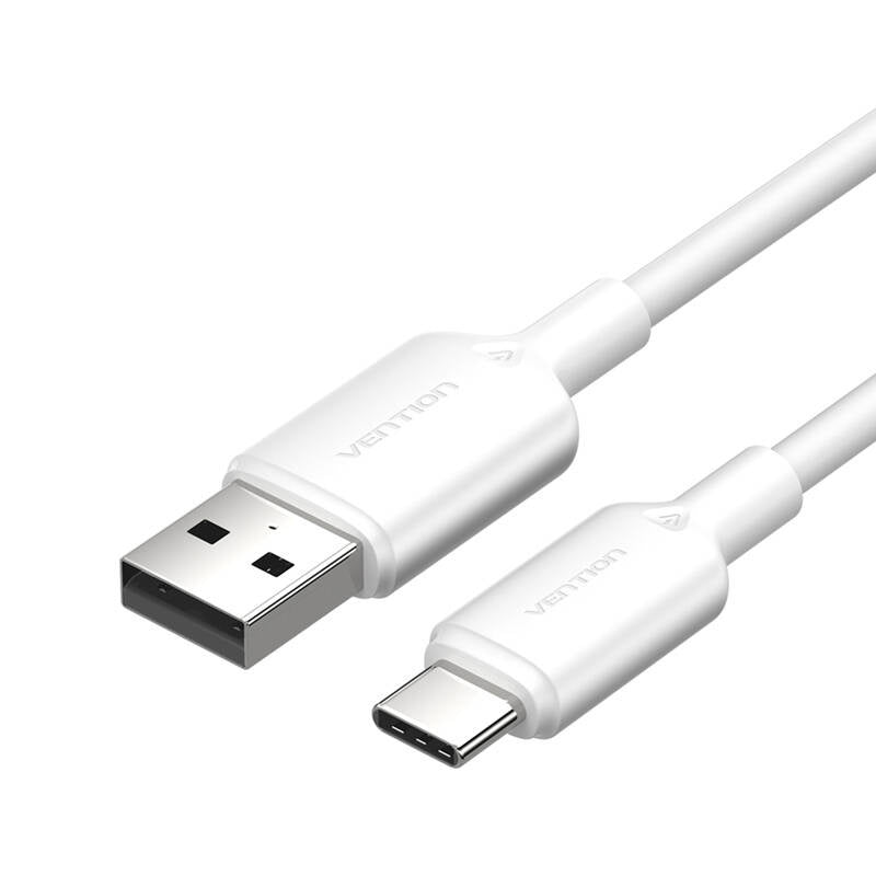 USB 2.0 A til USB-C 3A kabel Vention CTQWF 1M (hvid)