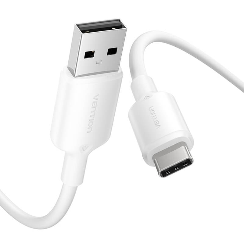 USB 2.0 A til USB-C 3A kabel Vention CTQWH 2M (hvid)