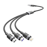 USB 2.0 A til 3-i-1 6A kabel Vention CTRBG 1.5M (sort)