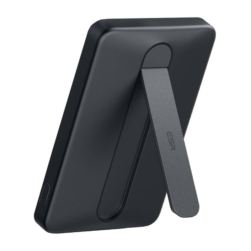 ESR Qi2 MagSlim 5000 mAh magnetisk powerbank med stativ (sort)