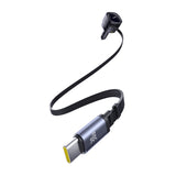 Baseus Enjoyment Max biloplader med USB-C + USB-C-kabler og USB-A + USB-C-porte 90W sort