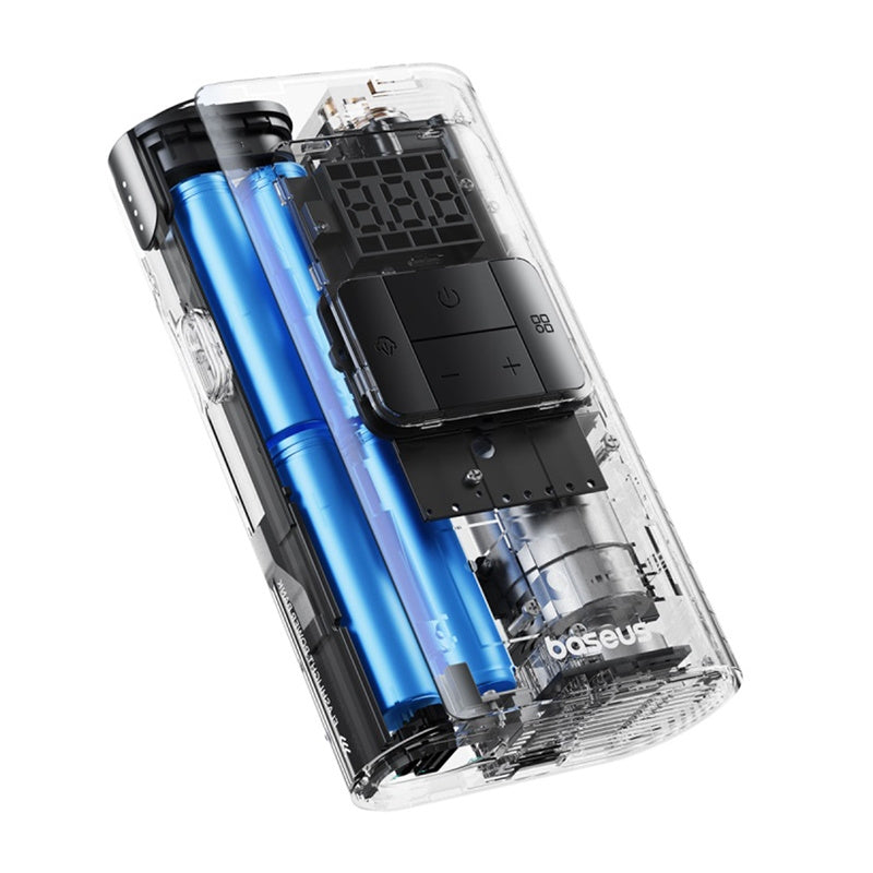 Baseus PrimeTrip VA1 2-i-1-pumpe med lommelygte sort