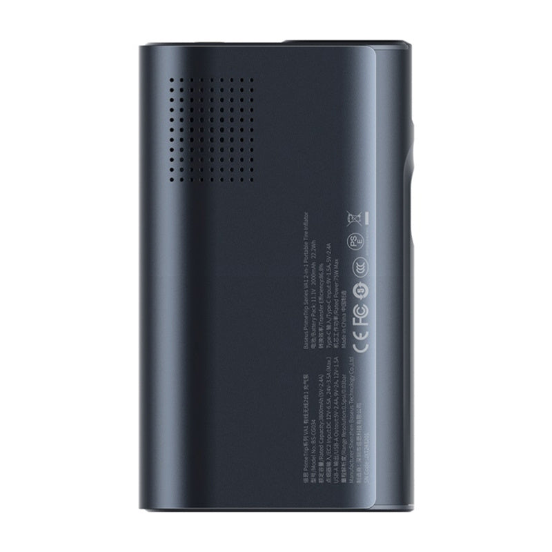 Baseus PrimeTrip VA1 2-i-1-pumpe med lommelygte sort