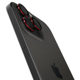 Kamera Beskyttelse Spigen Optik Pro L Series Glas.Tr ”Ez Fit” Kamera Beskyttelse 2 Pack Iphone 14 Pro / Max / 15 Pro / Max / 16 Pro / 16 Max / 17 Pro / 17 Max Sort/Rød