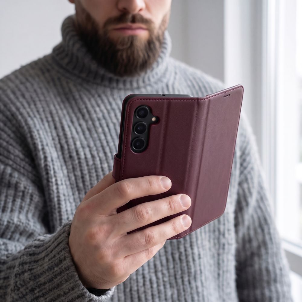 Tech Protect Tegnebog Galaxy S26 Fe Mulberry