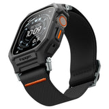 Spigen Lite Fit Pro & Hærdet Glas Til Apple Watch Ultra 1 / 2 / 3 / 4 (49 Mm) Matsort
