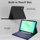 Tech Protect Sc Pen + Tastatur Galaxy Tab A9+ / A11+ Plus 11.0 X210 / X215 / X216 / X230 / X235 / X236 Sort