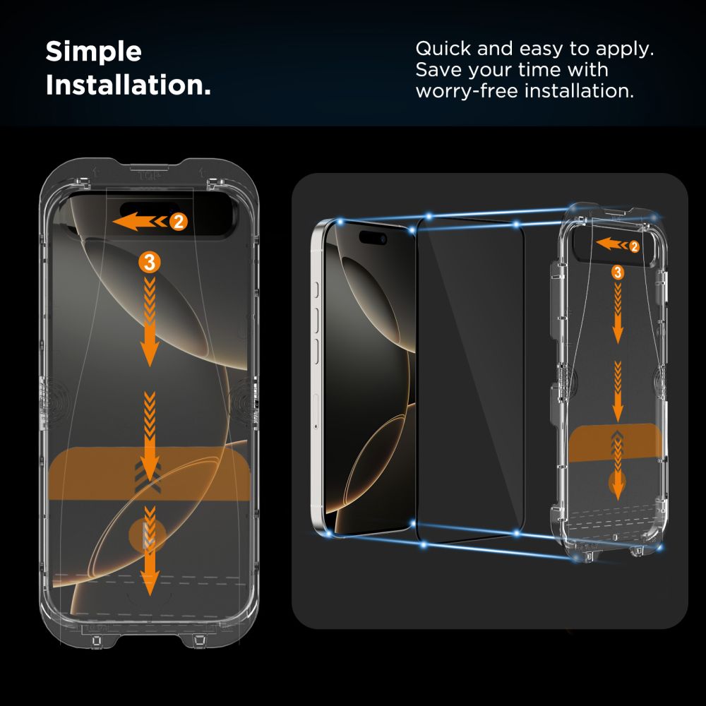 Hærdet Glas Tech Protect Quick Set+ 2 Pack Iphone 13 / 13 Pro / 14 / 16 E / 17 E Sort