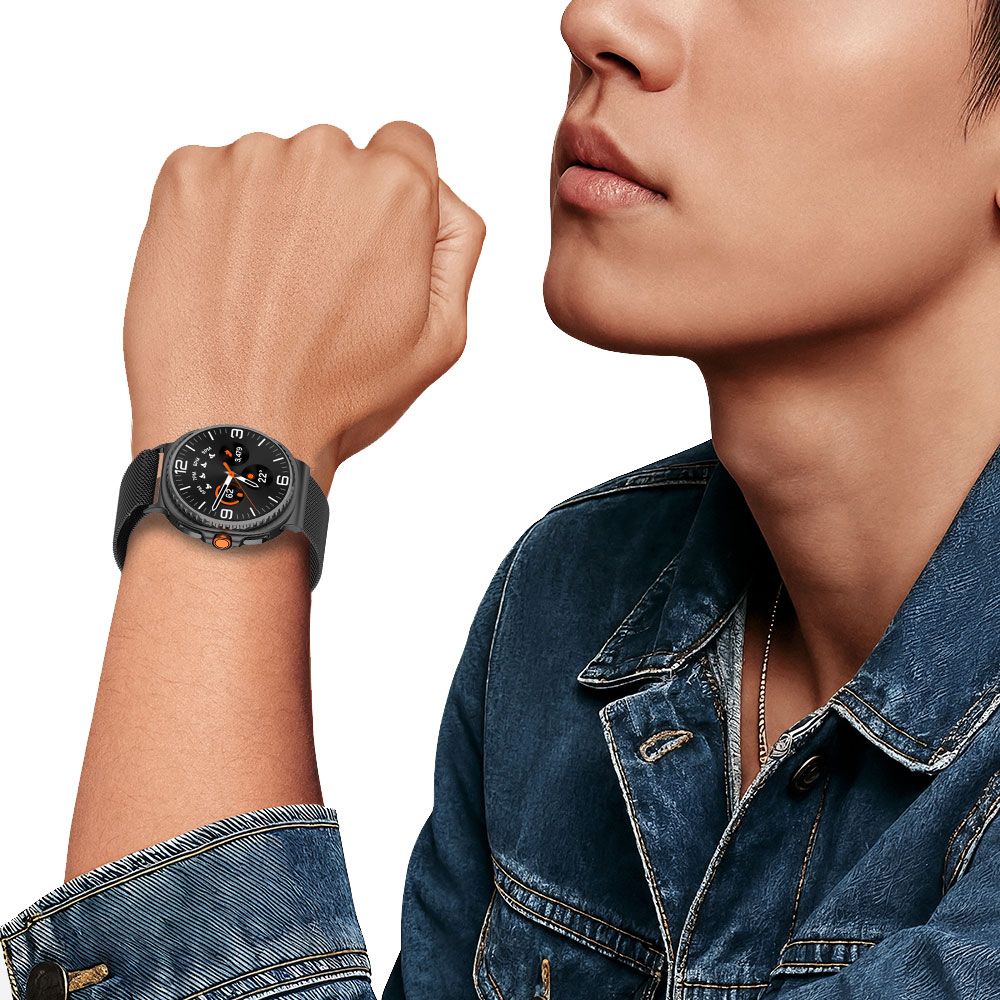 Tech Protect Milaneseband Til Samsung Galaxy Watch 8 / 9 / Classic (40 / 44 / 46 Mm) Sort